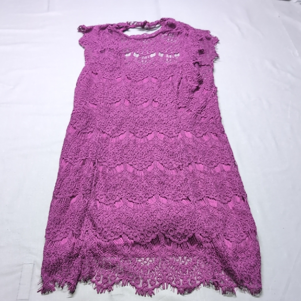 Free‎ People Pink Floral Lace Chemise Sleeveless Intimate